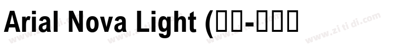 Arial Nova Light (标题字体转换